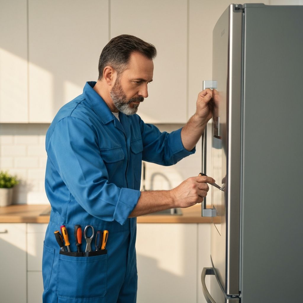 Professional appliance repair technician
